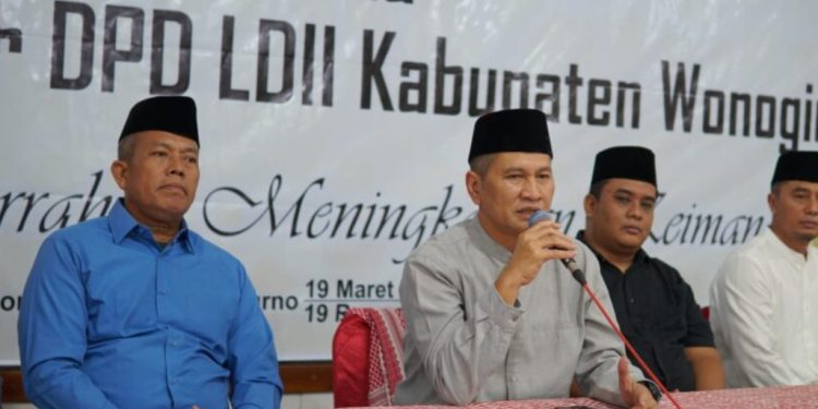 Safari Ramadan 1446 H yang digelar DPD LDII Kabupaten Wonogiri menjadi momentum mempererat ukhuwah Islamiyah antarumat beragama. Foto: LINES