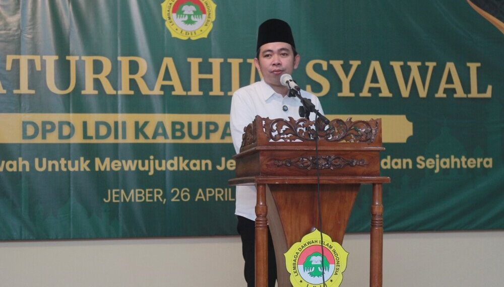 Bupati Jember M. Fawait menghadiri silaturrahim Syawal LDII Jember. Foto: LINES.