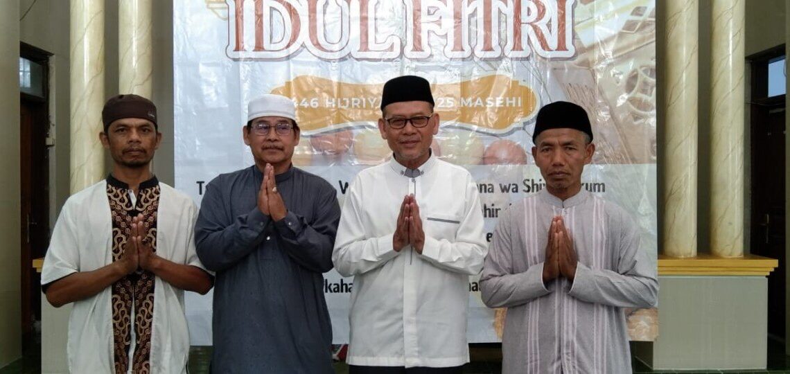 Pimpinan Cabang (PC) LDII Kecamatan Pasirjambu, Kabupaten Bandung, Jawa Barat, menghadiri undangan halal bihalal yang diselenggarakan oleh Camat Pasirjambu. Foto: LINES.