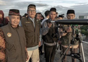 LDII Kabupaten Bandung Berpartisipasi dalam Pemantauan Hilal 1 Syawal 1446 H di Observatorium Al Biruni Unisba