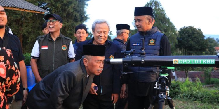 DPW LDII Jawa Barat kembali menggelar rukyatul hilal untuk menentukan 1 Syawal 1446 H. Foto: LINES