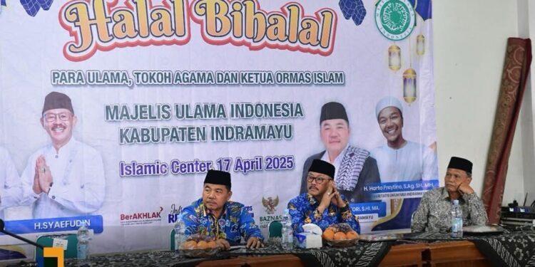 DPD LDII Kabupaten Indramayu menghadiri kegiatan halal bihalal yang diselenggarakan oleh Majelis Ulama Indonesia (MUI) Kabupaten Indramayu. Foto: LINES.