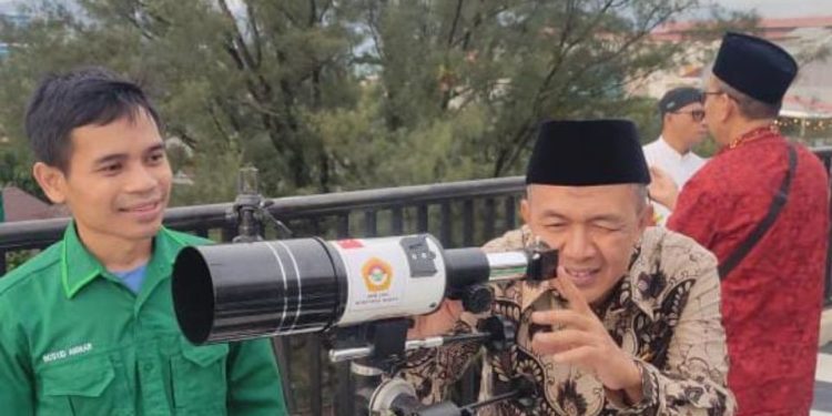 DPW LDII Sumatera Barat (Sumbar), menerjunkan dua tim rukyatul hilal mendukung keputusan penentuan 1 Syawal. Foto: LINES.