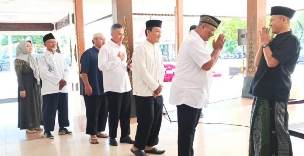 DPD LDII Kabupaten Wonogiri menghadiri kegiatan open house yang digelar oleh Bupati Wonogiri Setyo Sukarno di Rumah Dinas Bupati. Foto: LINES.