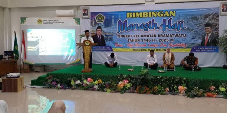 LDII Banten mengikuti manasik haji Kemenag Serang. Foto: LINES.