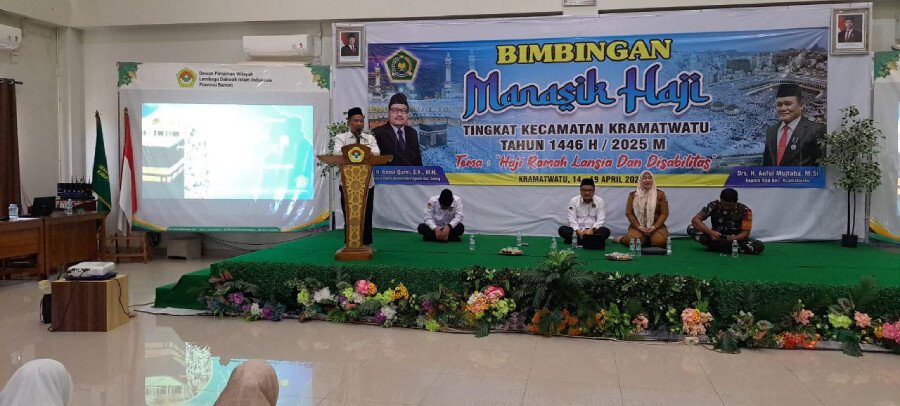LDII Banten mengikuti manasik haji Kemenag Serang. Foto: LINES.