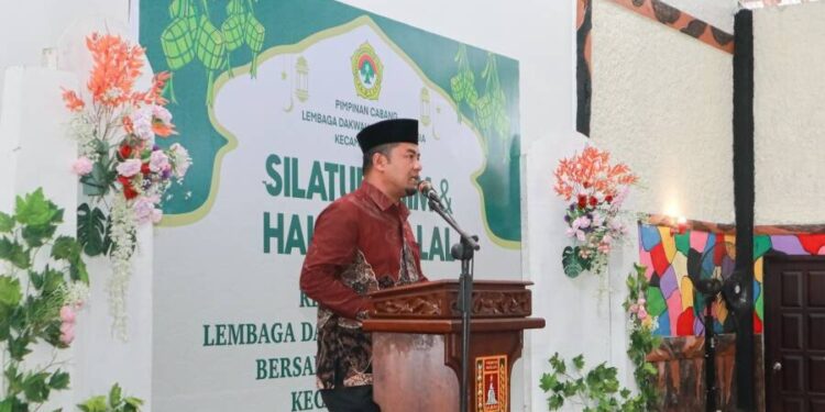 PC LDII Kecamatan Salam menggelar “Silaturahim dan Halal Bihalal”, bersama Forum Komunikasi Pimpinan Kecamatan (Forkopimcam) Salam. Foto: LINES.
