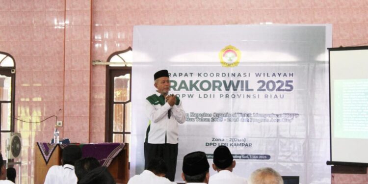 Dewan Pimpinan Wilayah (DPW) Lembaga Dakwah Islam Indonesia (LDII) Provinsi Riau sukses menggelar Rapat Koordinasi Wilayah (Rakorwil) Zona 2. Foto: LINES