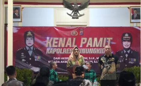 DPD LDII Gunungkidul menyampaikan dukungannya terhadap kepemimpinan Kapolres baru Gunungkidul, Miharni Hanapi di acara Kenal Pamit Kapolres. Foto: LINES.