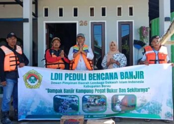 DPD LDII Kabupaten Berau Salurkan Bantuan Bagi Korban Banjir