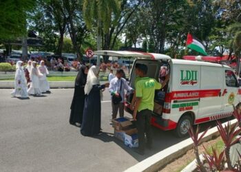 LDII Kota Padang Hadiri Aksi Solidaritas Palestina di Kantor Gubernur