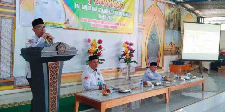DPD LDII Tulang Bawang mengikuti “Pembinaan Dai se-Kabupaten Tulang Bawang” yang digelar Kemenag setempat. Foto: LINES.