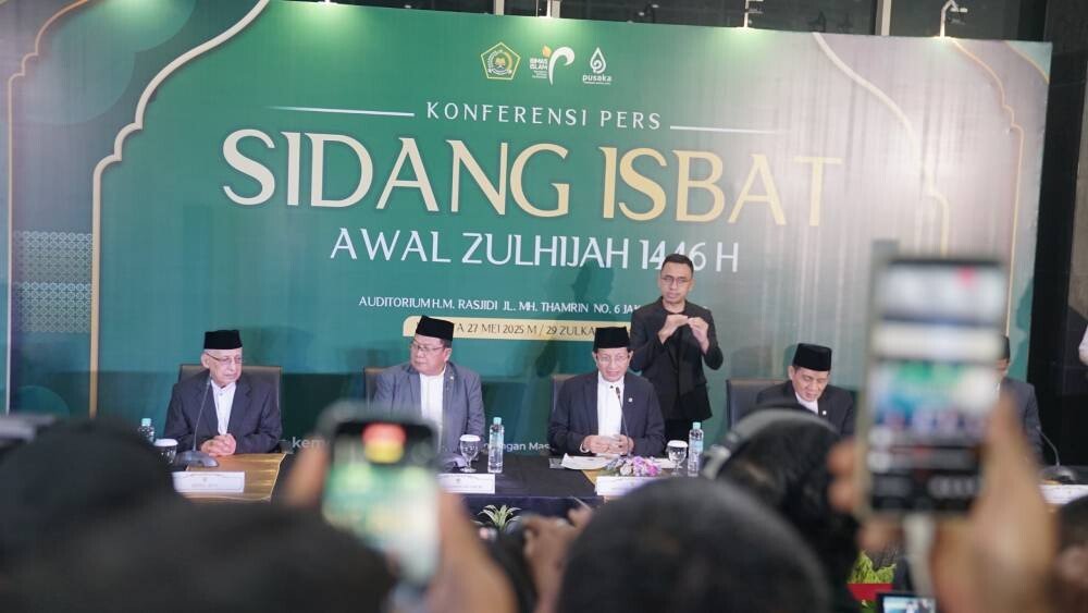 Kemenag secara resmi menetapkan 1 Zulhijah jatuh pada Rabu, 28 Mei 2025. Foto: LINES.
