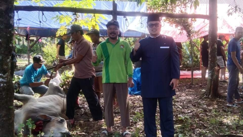 Beberapa masjid di bawah naungan LDII Kabupaten Agam, misalnya Masjid Hj. Nursyima Syarif dan Musholla Al Muhajirin melaksanakan pemotongan hewan kurban. Foto: LINES.