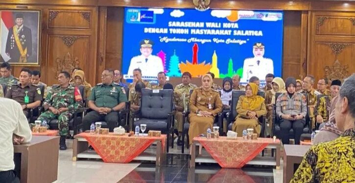 Sarasehan Wali Kota Salatiga bersama tokoh agama dan masyarakat se-Kota Salatiga. Foto: LINES.