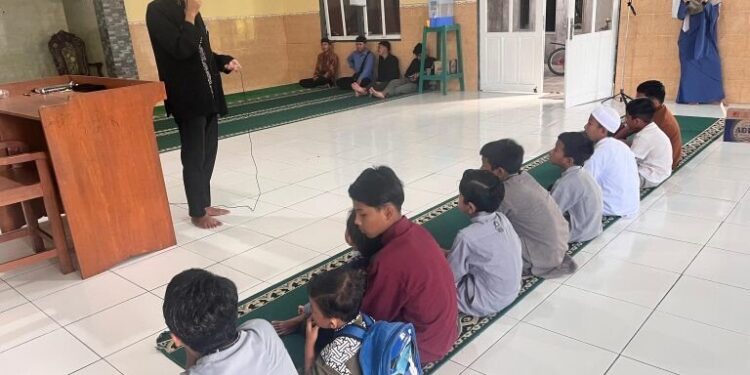 PC LDII Pontianak Utara menghelat munaqosah di Masjid Sabilul Royan, Siantan Tengah Pontianak Utara, Kalimantan Barat. Foto: LINES.