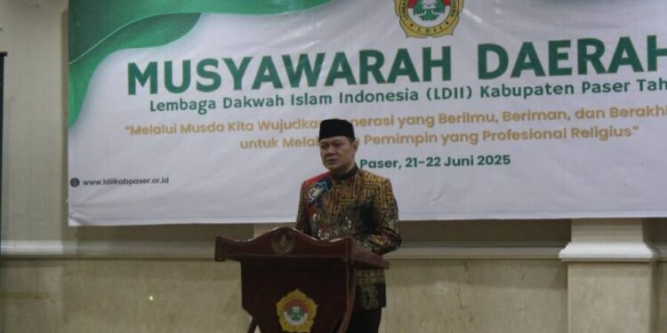 Musyawarah Daerah (Musda) VII LDII Paser dibuka oleh Bupati Paser, Fahmi Fadli. Foto: LINES.