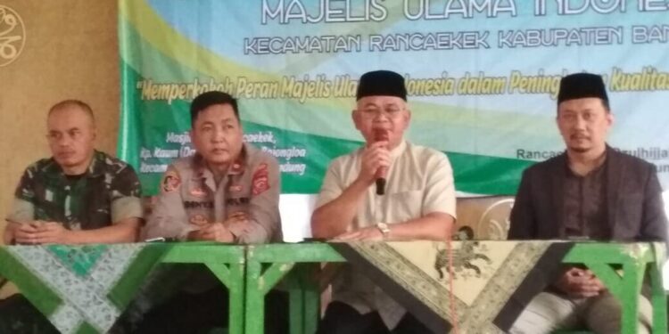 PC LDII Kecamatan Rancaekek menghadiri Musyawarah Kecamatan (Muscam) Majelis Ulama Indonesia (MUI). Foto: LINES.