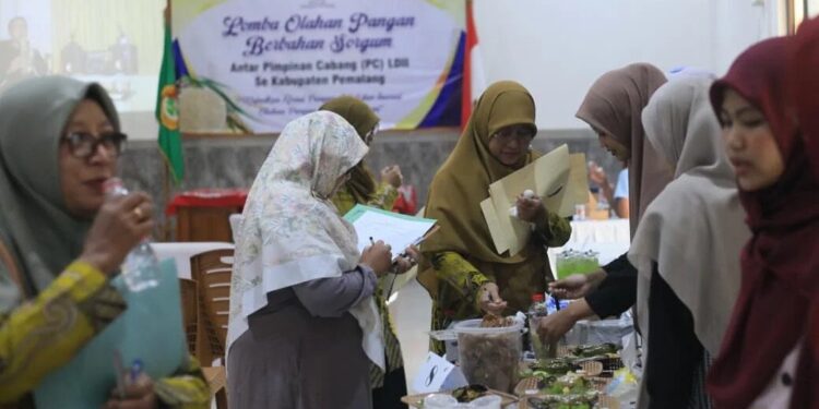 DPD LDII Kabupaten Pemalang menggelar Lomba Kreasi Pangan Lokal dan Inovasi Olahan Berbasis Sorgum di Kantor DPD LDII Kabupaten Pemalang, Minggu (2/8/2026). Foto: LINES
