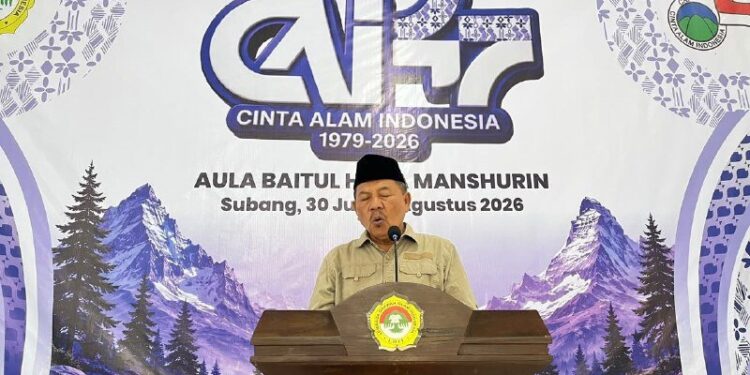 Bupati Subang, Reynaldy Putra Andita Budi Raemi, mengapresiasi upaya LDII dalam membina generasi muda melalui kegiatan keagamaan, pembentukan karakter, dan penguatan wawasan kebangsaan. Foto: LINES