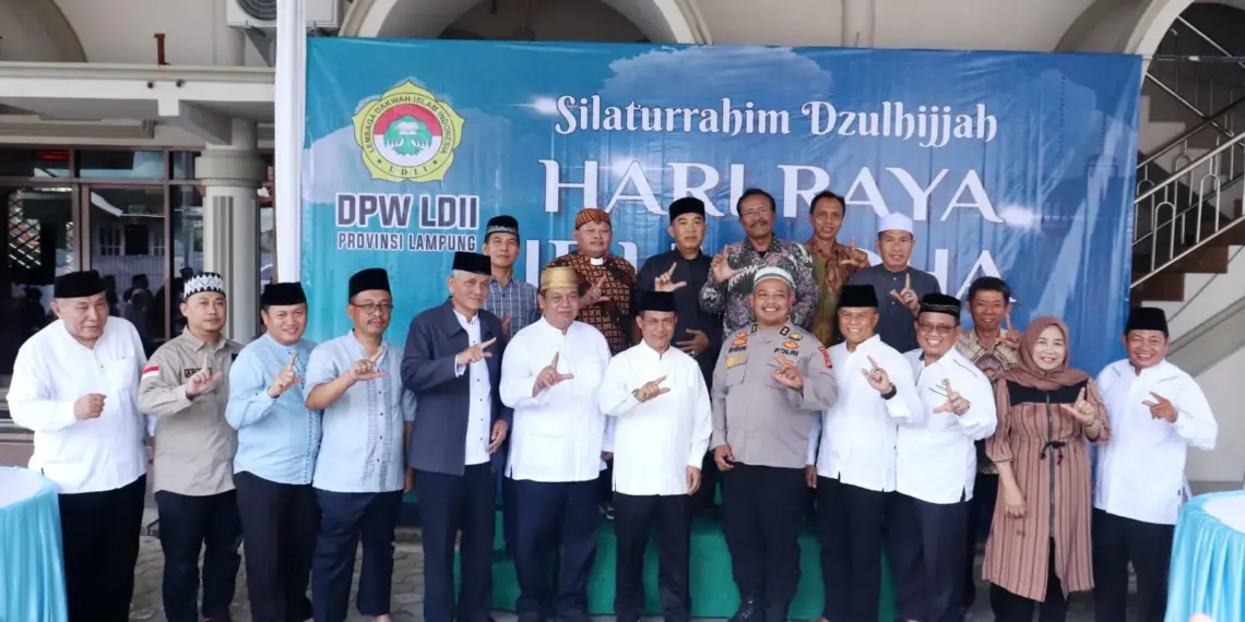 DPW LDII Lampung menghelat “Silaturahim Zulhijah” dalam rangka Idul Adha 1446 H. Acara itu diselenggarakan di Masjid Hizbullah, Bandar Lampung, Lampung, pada Jumat (6/6). Foto: LINES