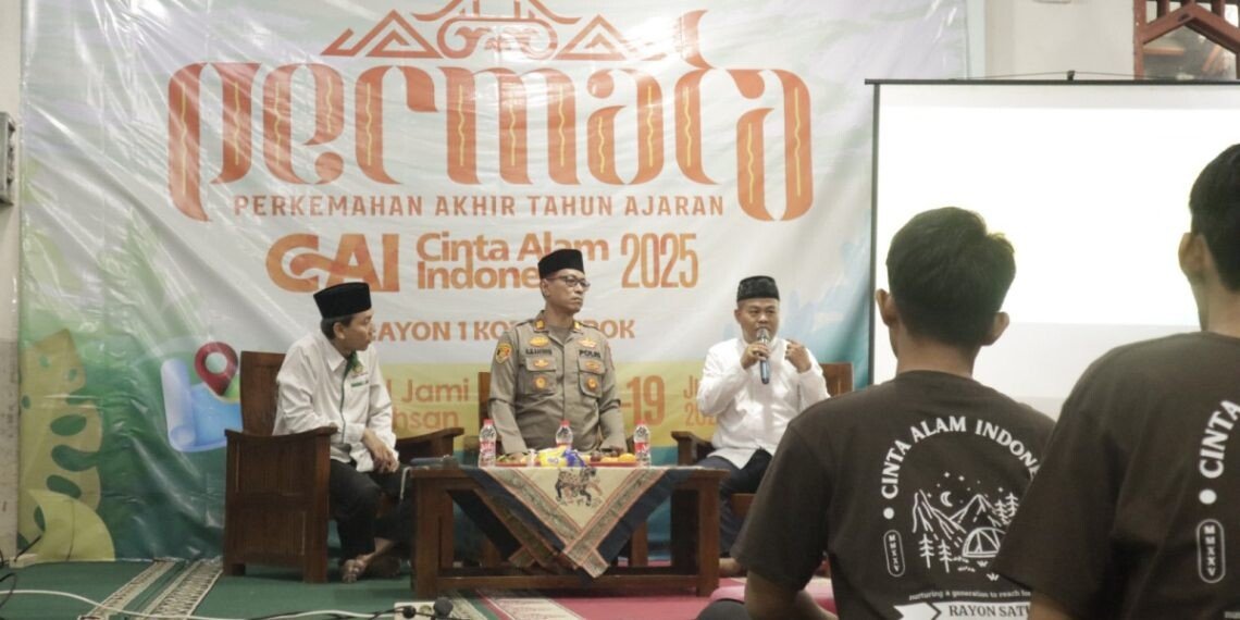 Wakapolsek Pancoran Mas, AKP H. M. Safiudin, menyampaikan dukungannya terhadap pelaksanaan Perkemahan  CAI LDII Kota Depok. Foto: LINES.