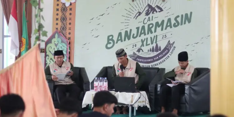 Generasi muda DPD LDII Barito Kuala dan LDII Kota Banjarmasin mengikuti kegiatan CAI (Cinta Alam Indonesia) 2025 di Masjid Al Manshurin, Sungai Lulut, Kota Banjarmasin. Foto: LINES