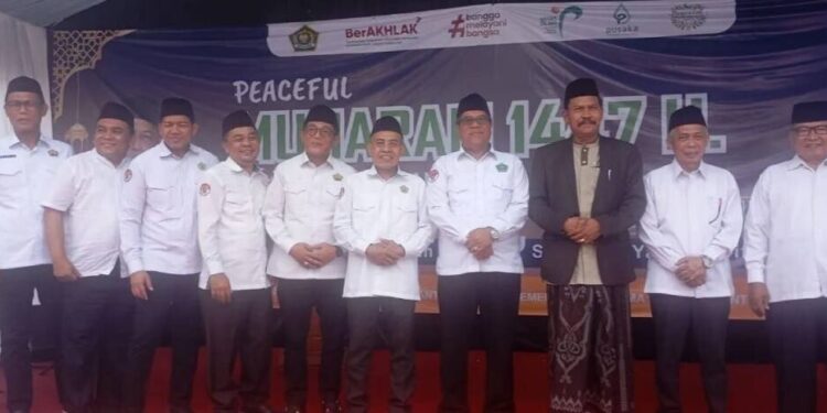 Ketua DPW LDII Provinsi Banten, Dimo Tono Sumito menghadiri Peaceful Muharram 1447 H Lebaran Yatim dan Difabel 2025. Foto: LINES.