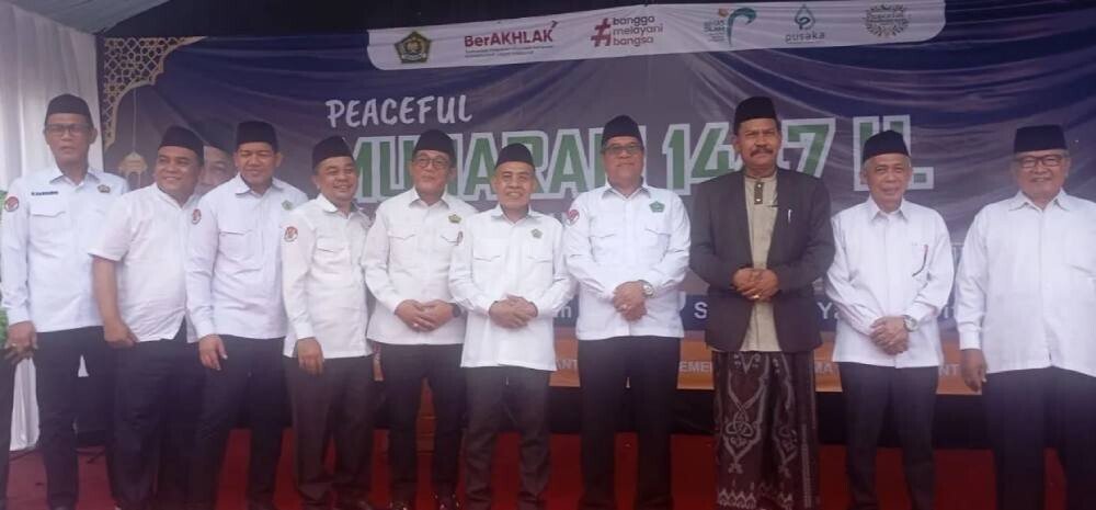 Ketua DPW LDII Provinsi Banten, Dimo Tono Sumito menghadiri Peaceful Muharram 1447 H Lebaran Yatim dan Difabel 2025. Foto: LINES.