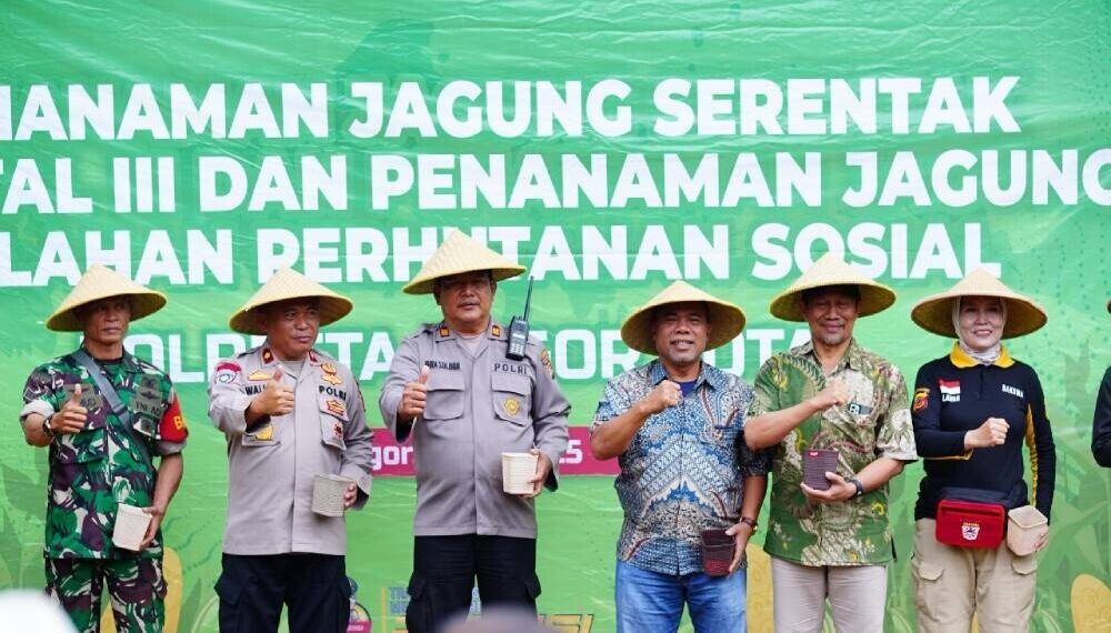 Polri dan LDII Tanam Jagung Perdana, Jalin Sinergi Ketahanan Pangan di Bogor
