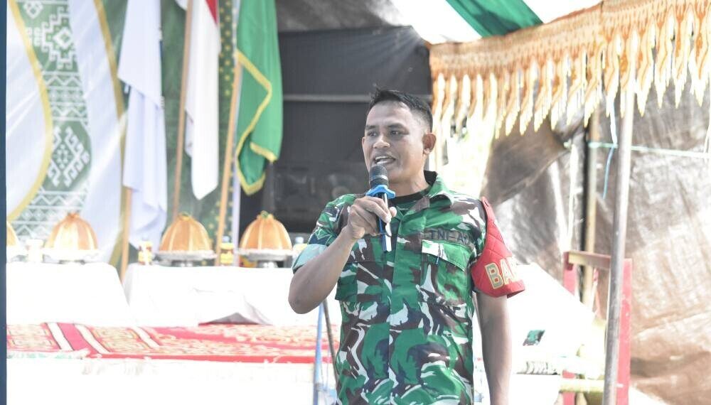 PC LDII Lamasi menghadirkan Serka Ahmad Lamo mewakili Danramil 1403-07 Walenrang Lamasi. Foto: LINES.
