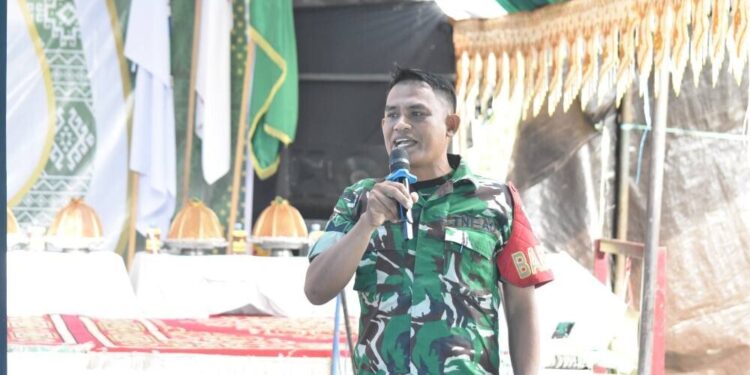 PC LDII Lamasi menghadirkan Serka Ahmad Lamo mewakili Danramil 1403-07 Walenrang Lamasi. Foto: LINES.