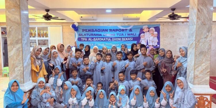Taman Pendidikan Al-Qur’an (TPA) Al Barokatul Ghoni di bawah naungan PAC LDII Kelurahan Bekasi Jaya. Foto: LINES.