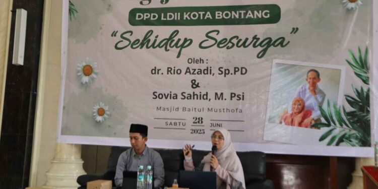 LDII Bontang menggelar Pengajian Sarimbit (pengajian pasangan suami istri atau yang sudah berumah tangga) bertemakan “Sehidup Sesurga”. Foto: LINES