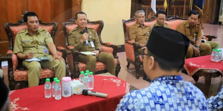 Pengurus DPD LDII Kabupaten Kudus audiensi dengan Bupati Kudus, Sam’ani Intakoris, pada Senin (14/7/2025). Foto: LINES
