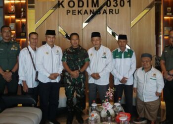 Dukung Program Kerja TNI, LDII Pekanbaru Audiensi dengan Dandim 0301