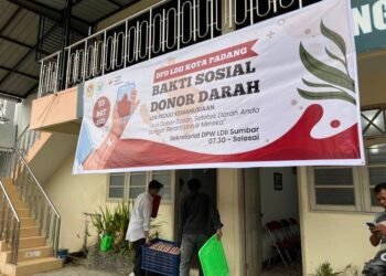Sambut HUT ke-80 RI, LDII Padang Gelar Bakti Sosial Donor Darah