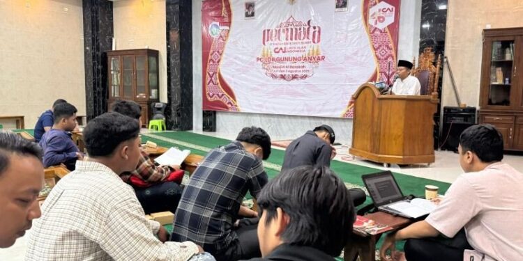 PC LDII Kecamatan Gunung Anyar menggelar Asrama Pengajian Akhir Tahun Cinta Alam Indonesia (Permata CAI), di Masjid Al Barokah. Foto: LINES.