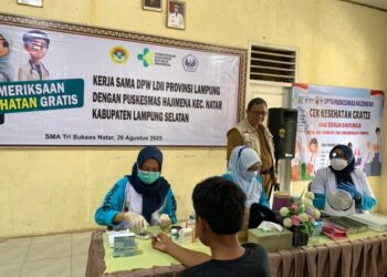 Puskesmas Hajimena Helat Cek Kesehatan Gratis di SMA Tri Sukses