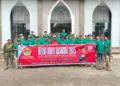 Sambut HUT ke-80 RI, LDII Medan Marelan Gelar Gotong Royong Bersihkan Masjid