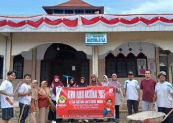 Peringati HUT ke-80 RI, LDII Bengkulu Utara Helat Kerja Bakti Lingkungan