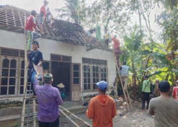 Warga LDII Galur Gotong-Royong Perluas Halaman Masjid Al-Barokah
