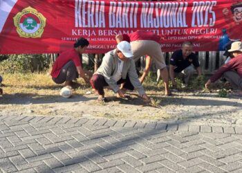Meriahkan HUT RI, LDII Gersik Berpartisipasi dalam Kerja Bakti Nasional