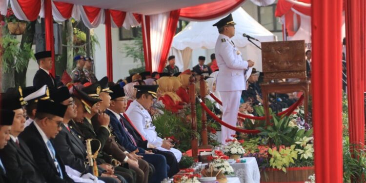 LDII Hadiri Upacara HUT RI ke-80 di Balai Kota Bandung. Foto: LINES.
