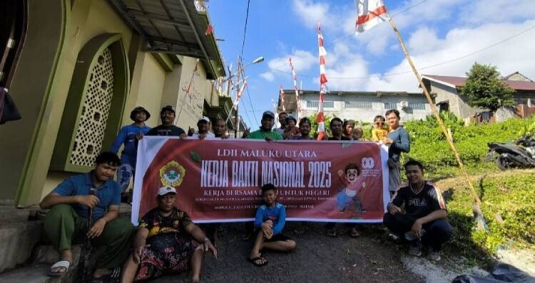 LDII Maluku Utara Gelar Kerja Bakti Serentak