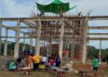 LDII Batusopang Gelar Kerja Bakti Pengecoran Kubah Masjid
