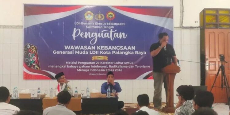 Pemuda LDII Kota Palangka Raya mengikuti pelatihan wawasan kebangsaan. Foto: LINES.