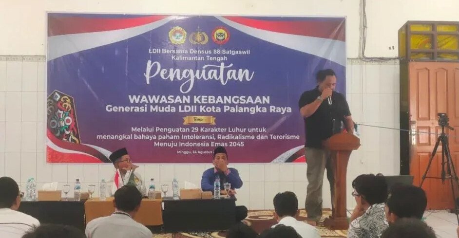 Pemuda LDII Kota Palangka Raya mengikuti pelatihan wawasan kebangsaan. Foto: LINES.