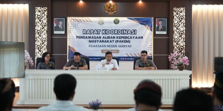 DPD LDII Kabupaten Gianyar menghadiri Rapat Koordinasi Pengawasan Aliran Kepercayaan Masyarakat. Foto: LINES.