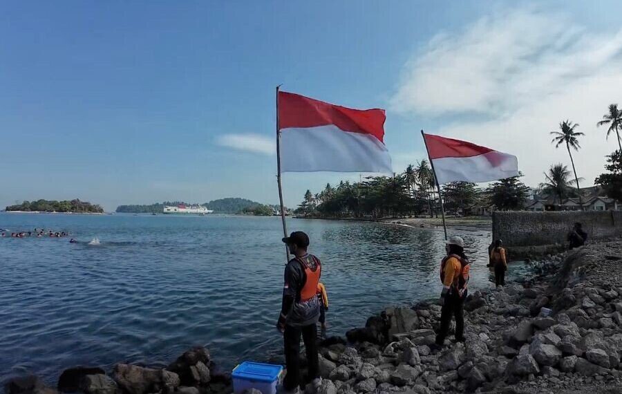 Satuan Komunitas Sekawan Persada Nusantara (Sako SPN) Provinsi Banten bersama Kwartir Ranting Daerah (Kwarda) Banten mengadakan konservasi terumbu karang. Foto: LINES.